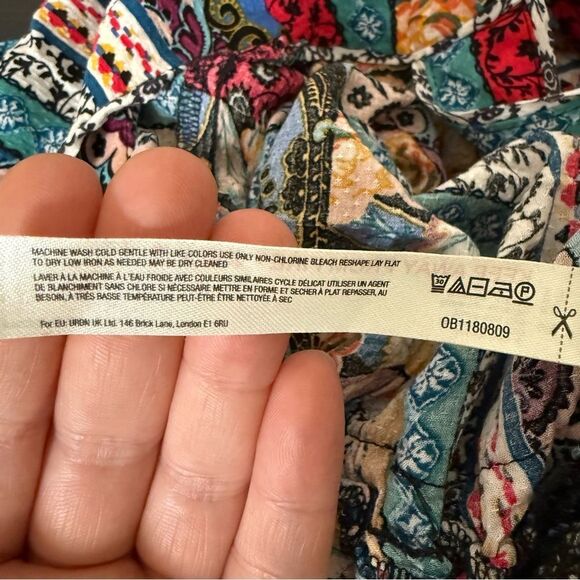 Anthropologie Calais Jumpsuit Romper Sz S Sleeveless Wide Leg Colorful Boho Fest - Picture 12 of 16